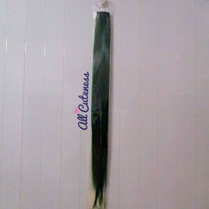 Green Faux Hair Clip In Extension
